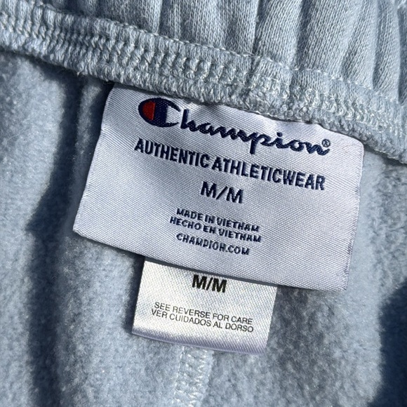 Champion Baby Blue Jogger Sweatpants Relaxed Fit Women's Size Medium - Picture 5 of 7